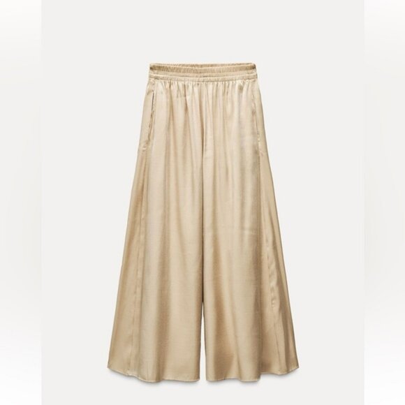 ZARA MAXI WIDE LEG PANTS - Picture 4 of 7